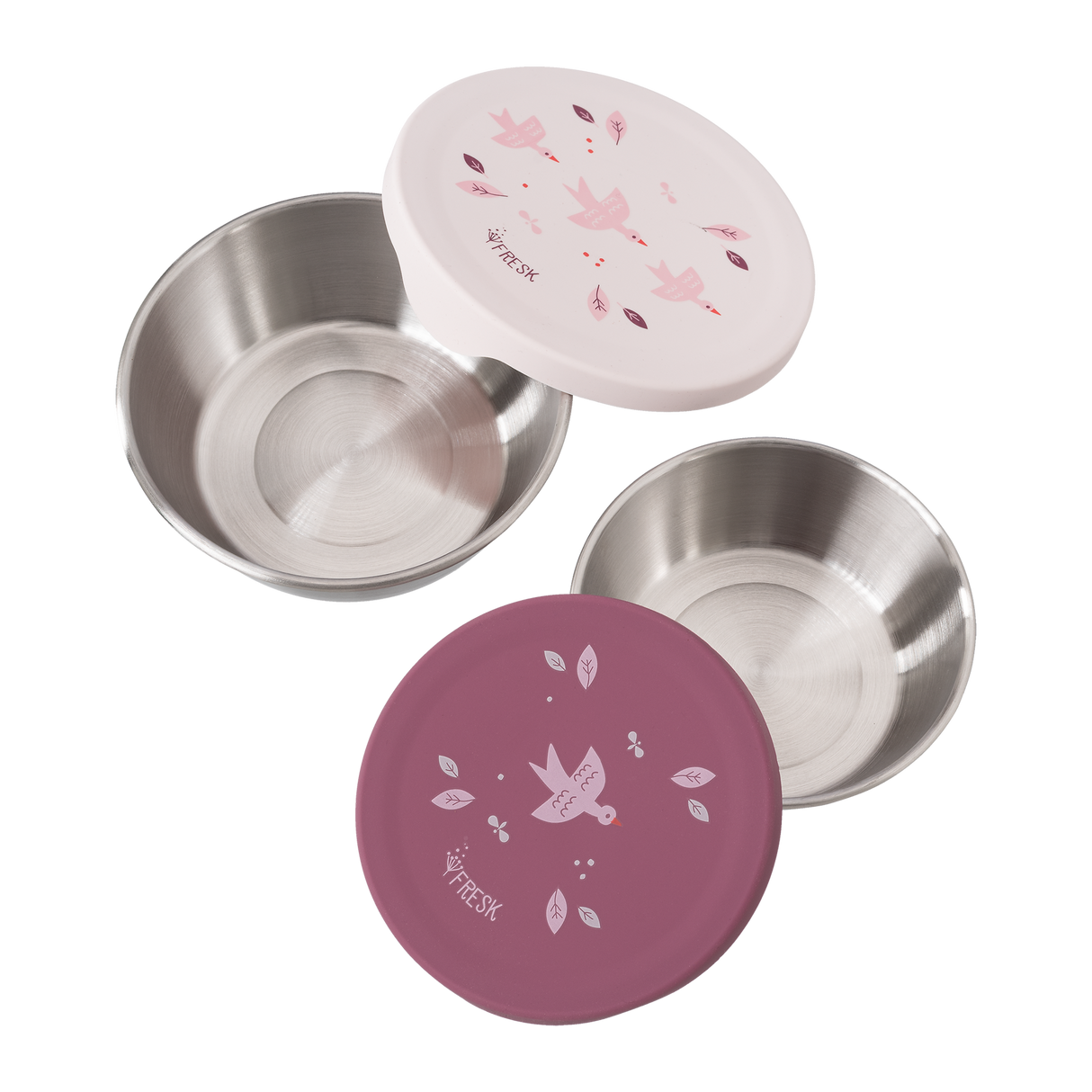 Edelstahl Znünibox Snackbox Vogel