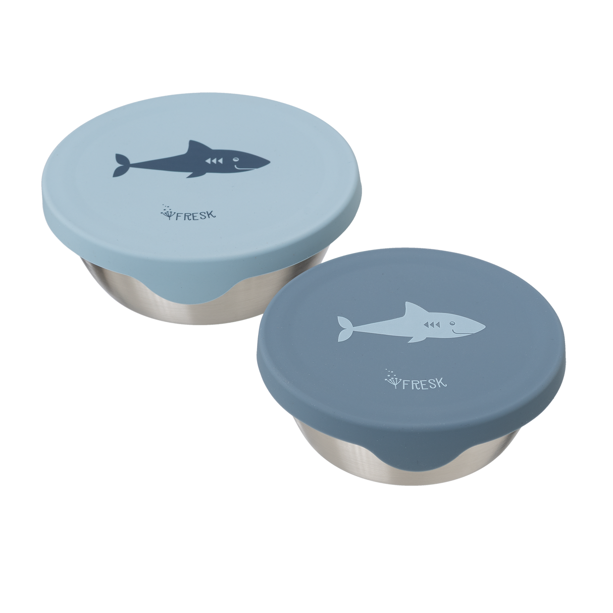 Edelstahl Znünibox Snackbox Haifisch