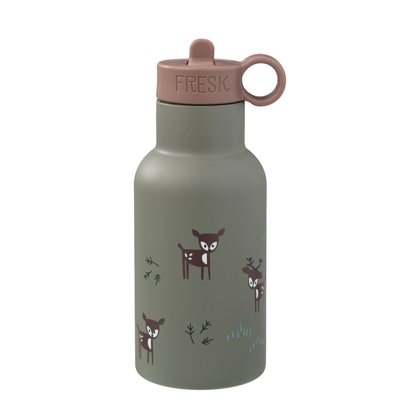 Kinder Thermosflasche Fresk 350ml Waldtiere Grün