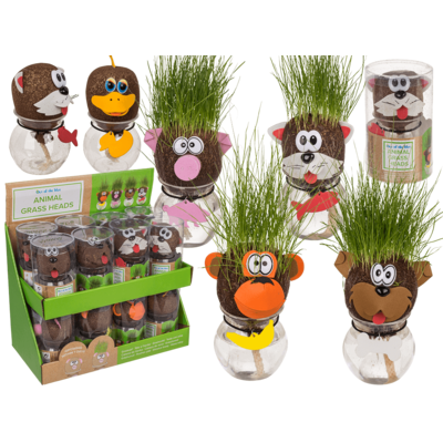 Graskopf Tiere assortiert