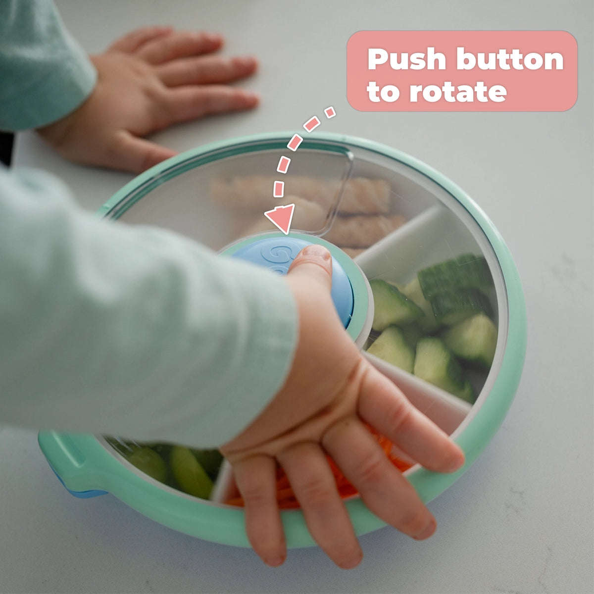 Znünibox GoBe Snack Spinner Blau Mint