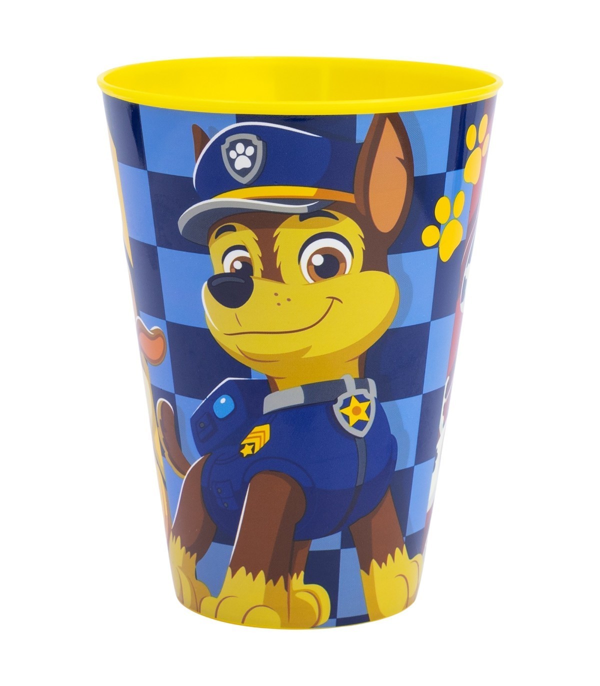 Comic Zahnputz Trinkbecher Paw Patrol Blau Gelb