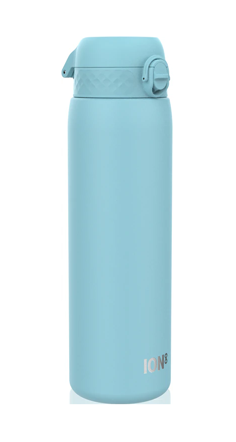 Edelstahl Trinkflasche Ion8 1200ml Pastellblau