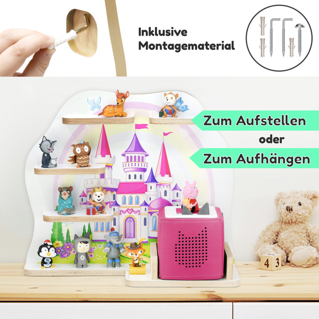 Toniebox 1 & 2 Regal Märchenschloss