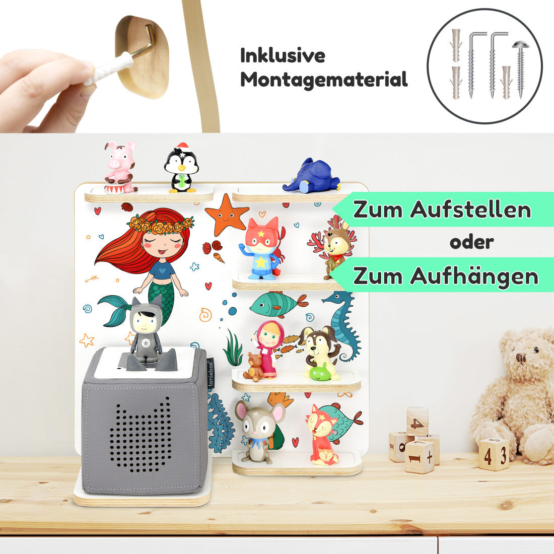 Toniebox 1 & 2 Regal Multi Meerjungfrau