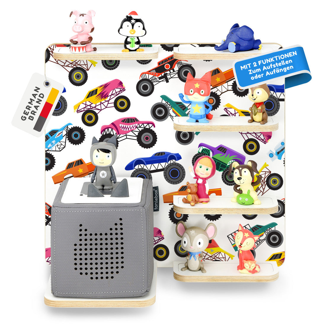 Toniebox 1 & 2 Regal Multi Monster Trucks