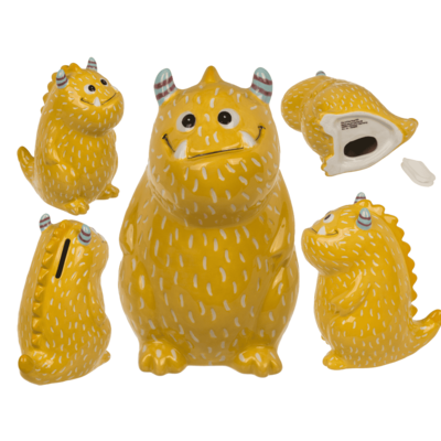 Spardose Monster Gelb