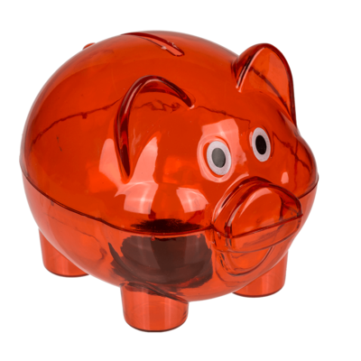 Sparschwein Rot