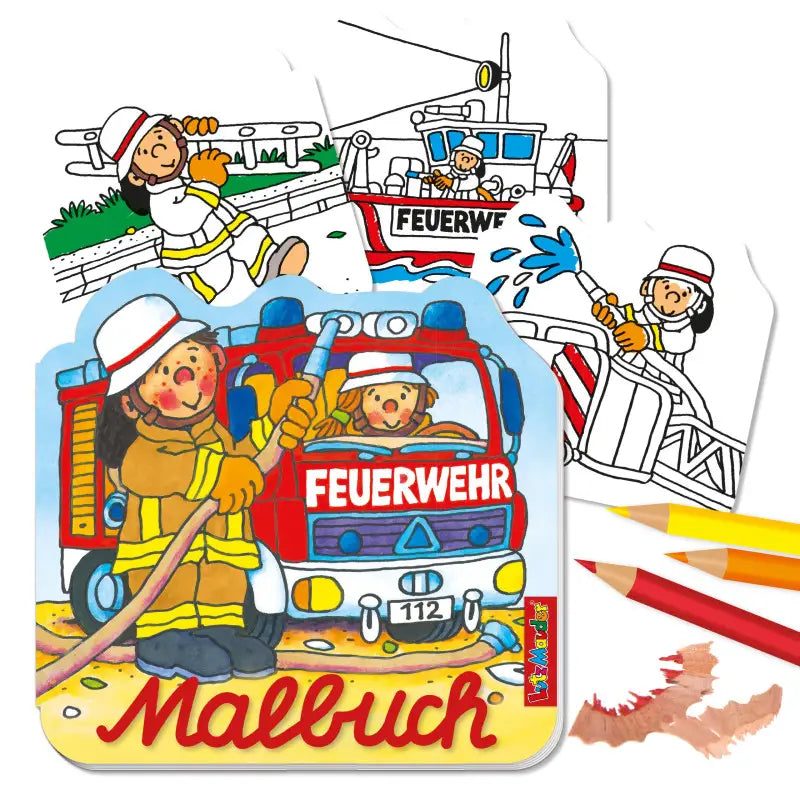 Stanzausmalbuch Feuerwehr