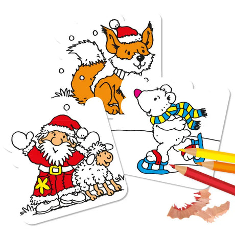 Stanzausmalbuch Weihnachten