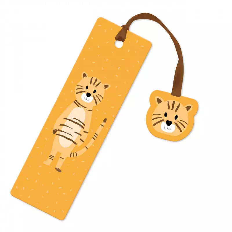 Glitzer Lesezeichen Tiger