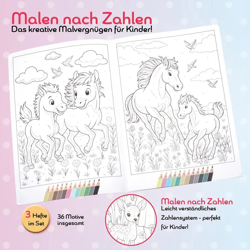 Malen nach Zahlen Pferd