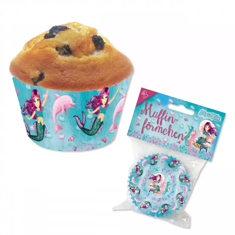 Muffinförmchen Set Meerjungfrau