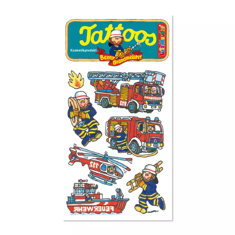 Kinder Tattoo Feuerwehr