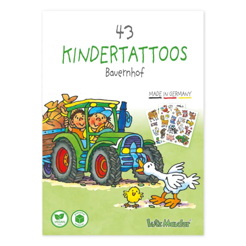 Kinder Tattoo Tapirella Bauernhof