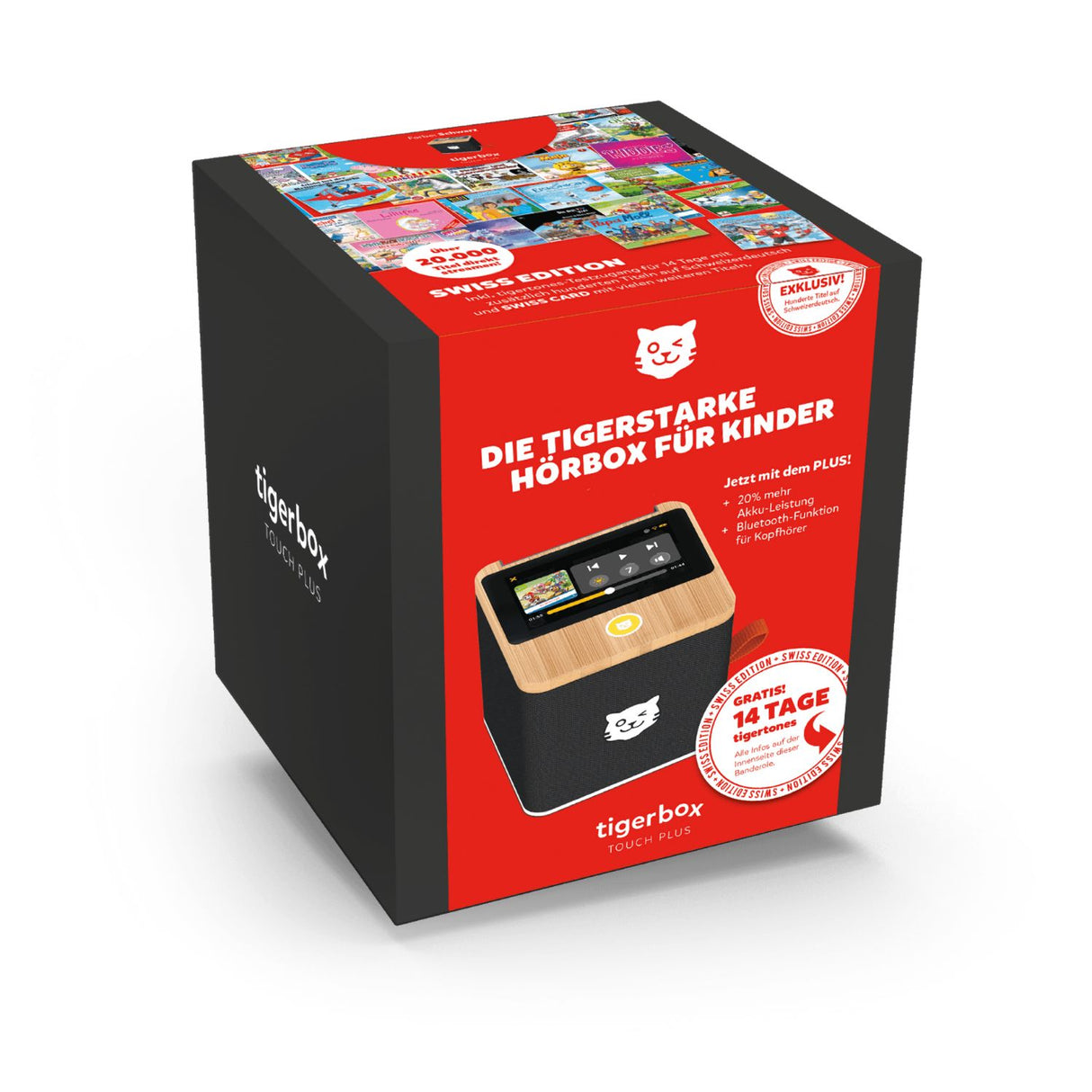 tigerbox TOUCH PLUS schwarz - Swiss-Edition