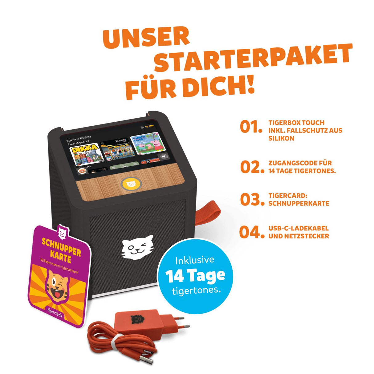 tigerbox TOUCH PLUS schwarz - Swiss-Edition