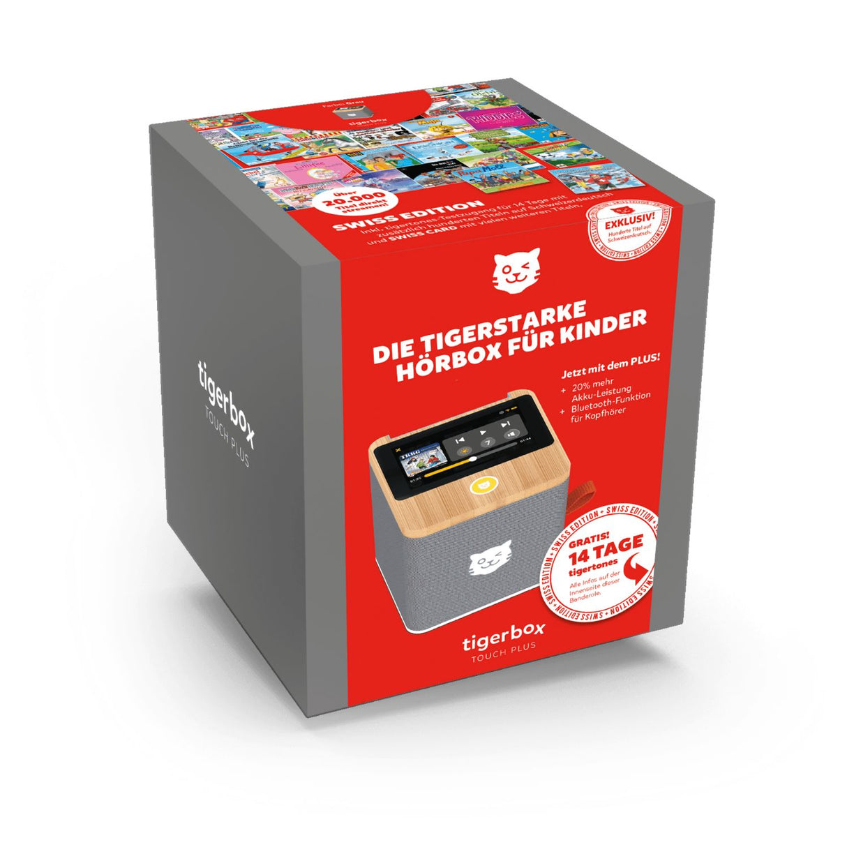 tigerbox TOUCH PLUS grau - Swiss-Edition