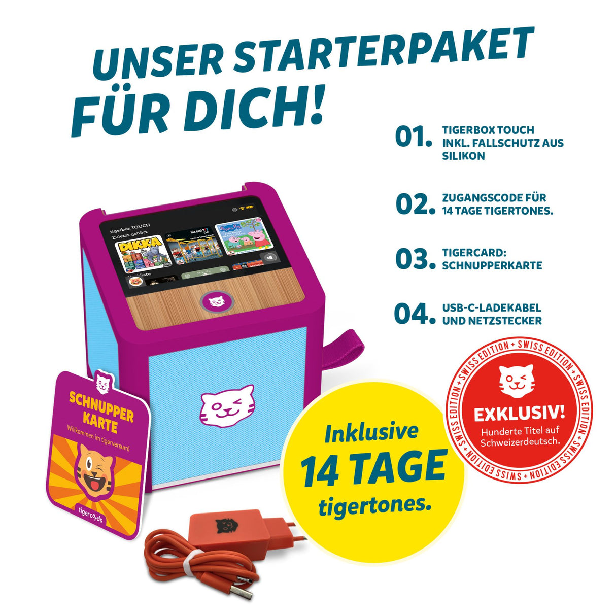tigerbox TOUCH PLUS Miami Sky - Swiss-Edition