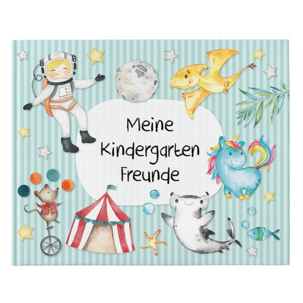 Freundebuch für Kinder in der Schule - Blau