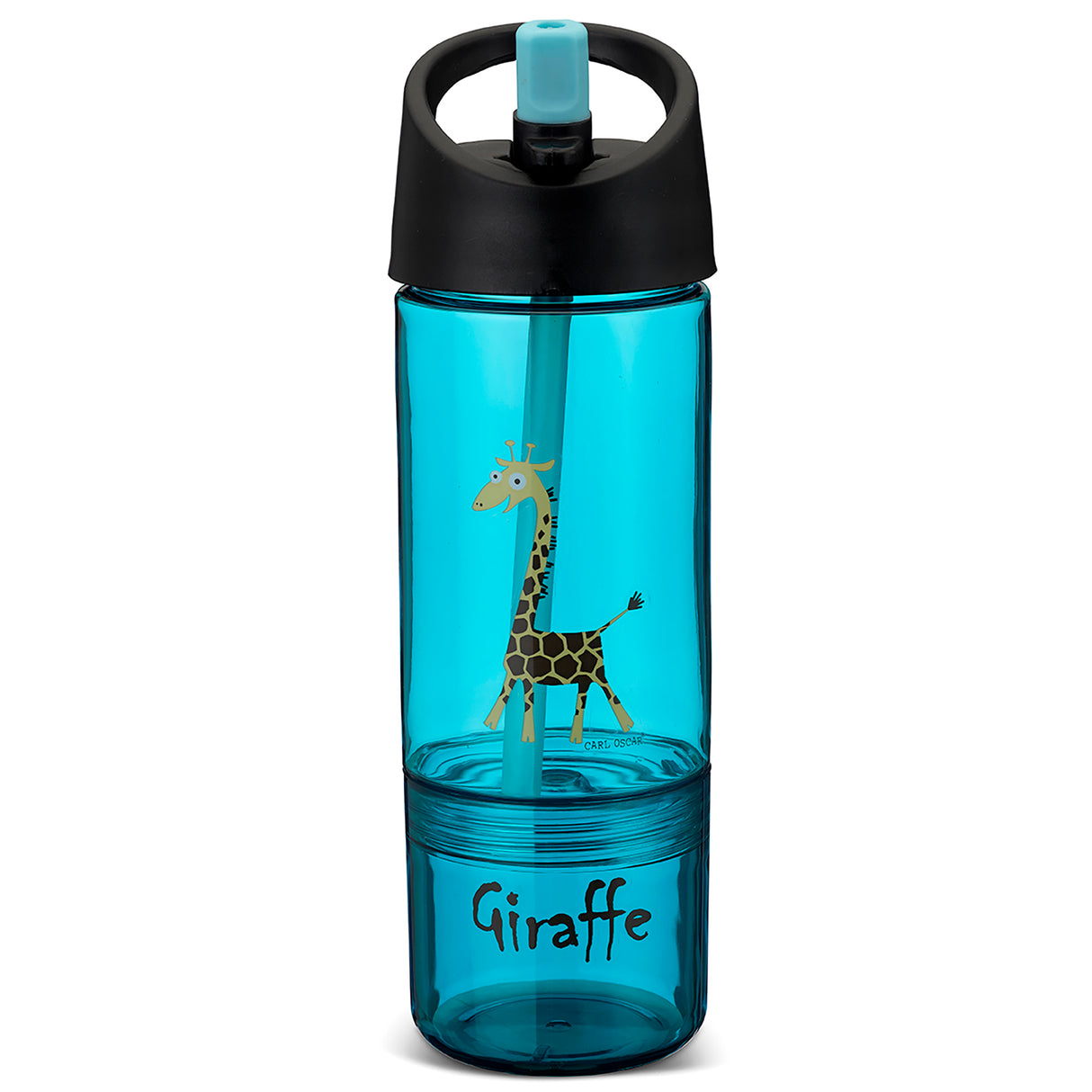 Kinder Trinkflasche Carl Oscar 2 in 1 mit Snackbehälter Blau