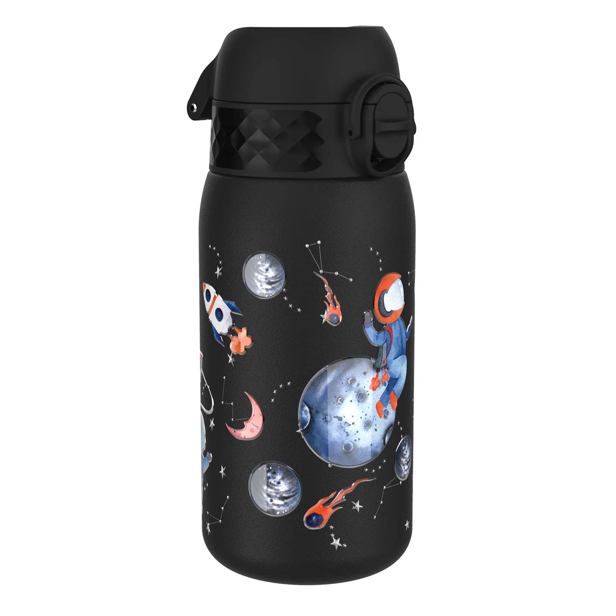 Kinder Edelstahl Trinkflasche Ion8 400ml Space