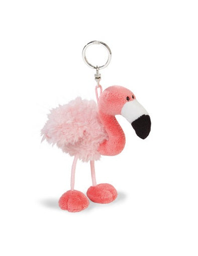 Schlüsselanhänger Plüsch Flamingo
