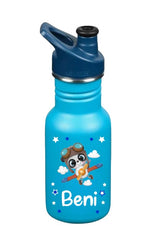 Kinder Edelstahl Trinkflasche Klean Kanteen Sport 355ml Blau