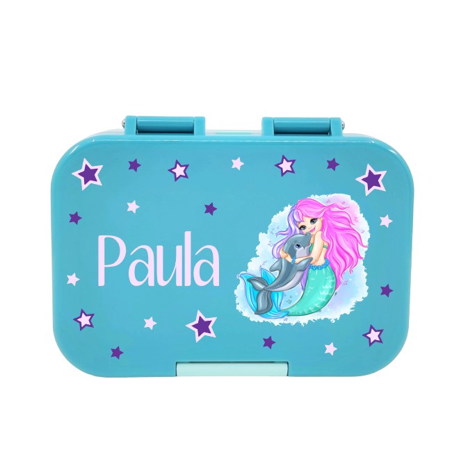 lunchbox meerjungfrau, lunchbox mädchen meerjungfrau, lunchbox mädchen personalisiert, lunchbox mädchen bedruckt, lunchbox mädchen mit fächer, lunchbox mädchen mit unterteilung, znünibox mit unterteilung, lunchbox mädchen türkis, brotdose türkis, brotdose mädchen personalisiert, brotdose kinder personalisiert