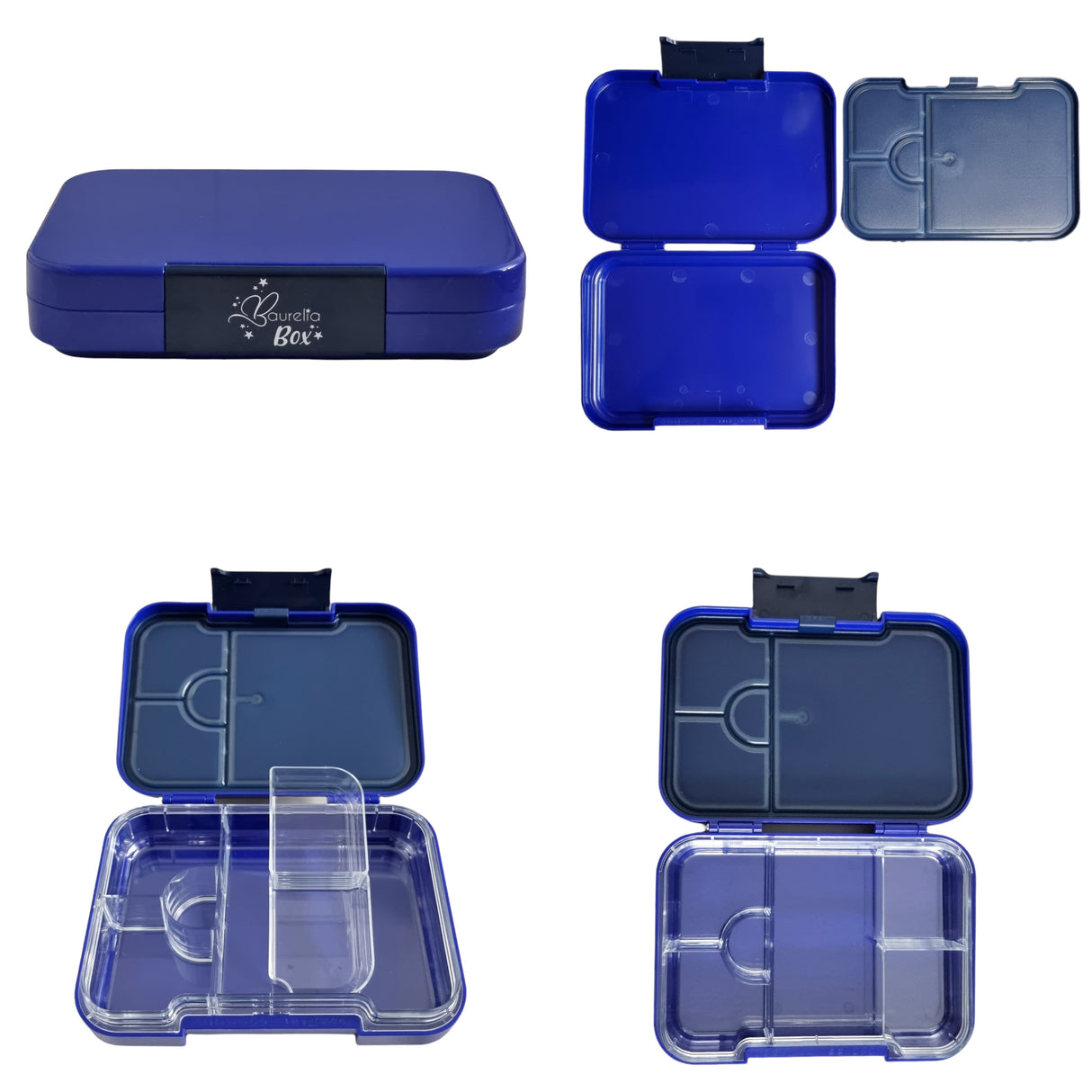 SET Znünibox und Trinkflasche Baurelia Box Maxi mit Ion8 400ml Blau