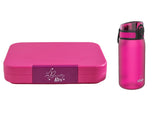 SET Znünibox und Trinkflasche Baurelia Box Maxi mit Ion8 400ml Pink