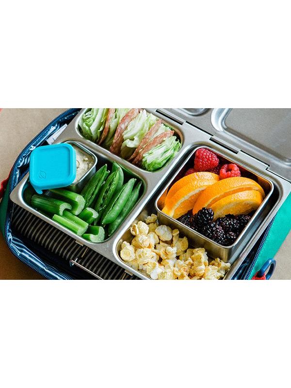 Edelstahlbehälter PlanetBox Big Square Dipper Navy