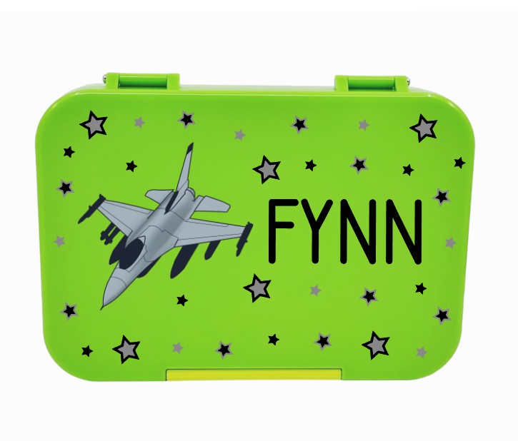 lunchbox grün, znünibox grün, znünibox flugzeug, znünibox jet, lunchbox jet, lunchbox flugzeug, lunchbox auslaufsicher, znünibox auslaufsicher, znünibox mit fächer, znünibox unterteilt, lunchbox unterteilt, znünbox beschriftet,lunchbox beschriftet