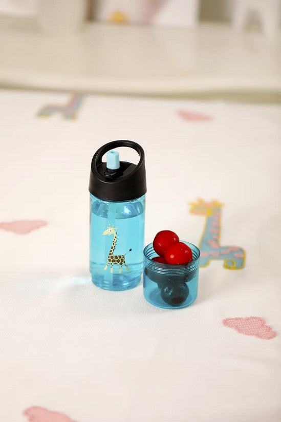 Kinder Trinkflasche Carl Oscar 2 in 1 mit Snackbehälter Orange
