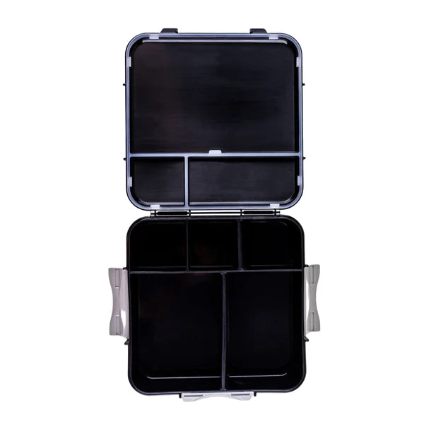 Znünibox Little Lunch Box Bento Three+ mit 3 Unterteilungen Schwarz
