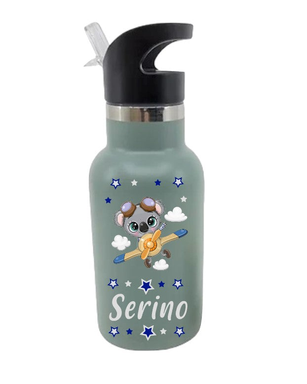 Kinder Thermosflasche Fresk 350ml Grün