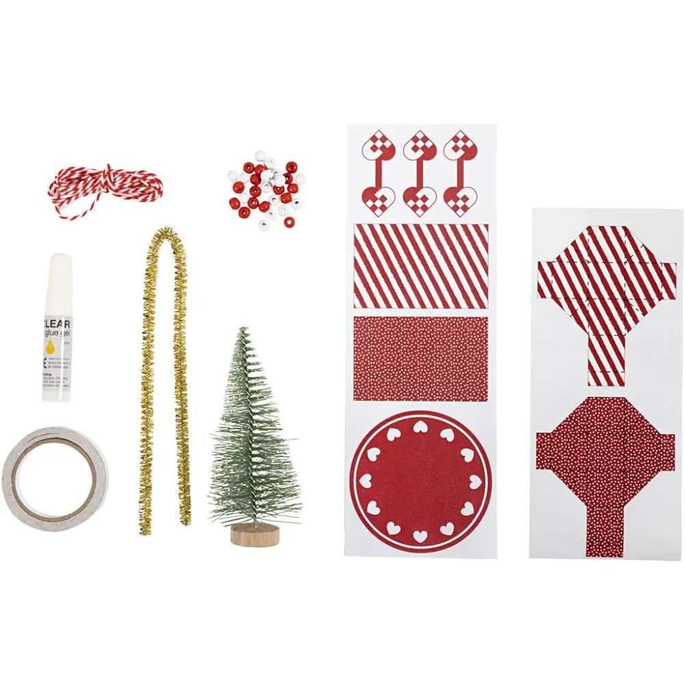 Wichtel Zubehör Bastelset Weihnachtsbaum und Geschenke