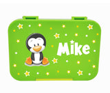 lunchbox grün, znünibox grün, znünibox pinguin, lunchbox pinguin, znünibox personalisiert, znünibox kaufen, lunchbox  kaufen, lunchbox kinder kaufen, znünibox kinder kaufen, znünibox mit name, znünibox bedruckt, lunchbox bedruckt, spülmaschinenfest