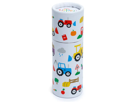 Mini Farbstifte Dose Traktor