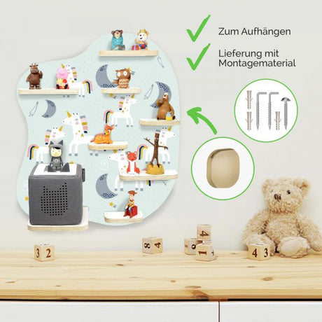 Tonie Regal zum Aufhängen Einhorn und Freunde