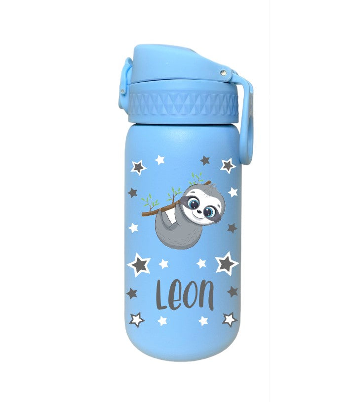 Kinder Edelstahl Trinkflasche Ion8 400ml Hellblau