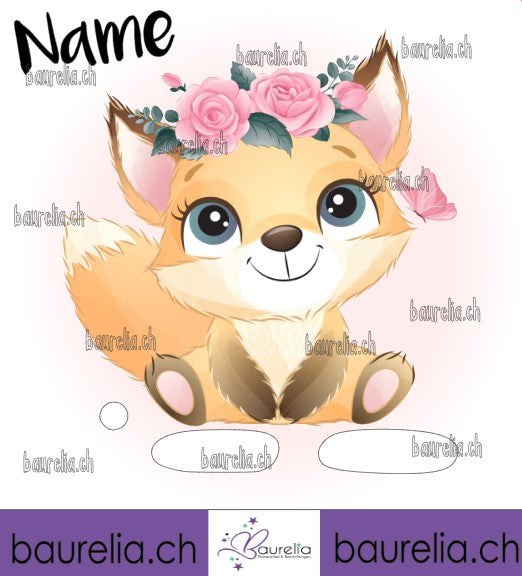 Schutzfolie Für Toniebox – Individueller Sticker Mit Fuchs-Balloon-Motiv | Kratzfeste Vinyl-Folie