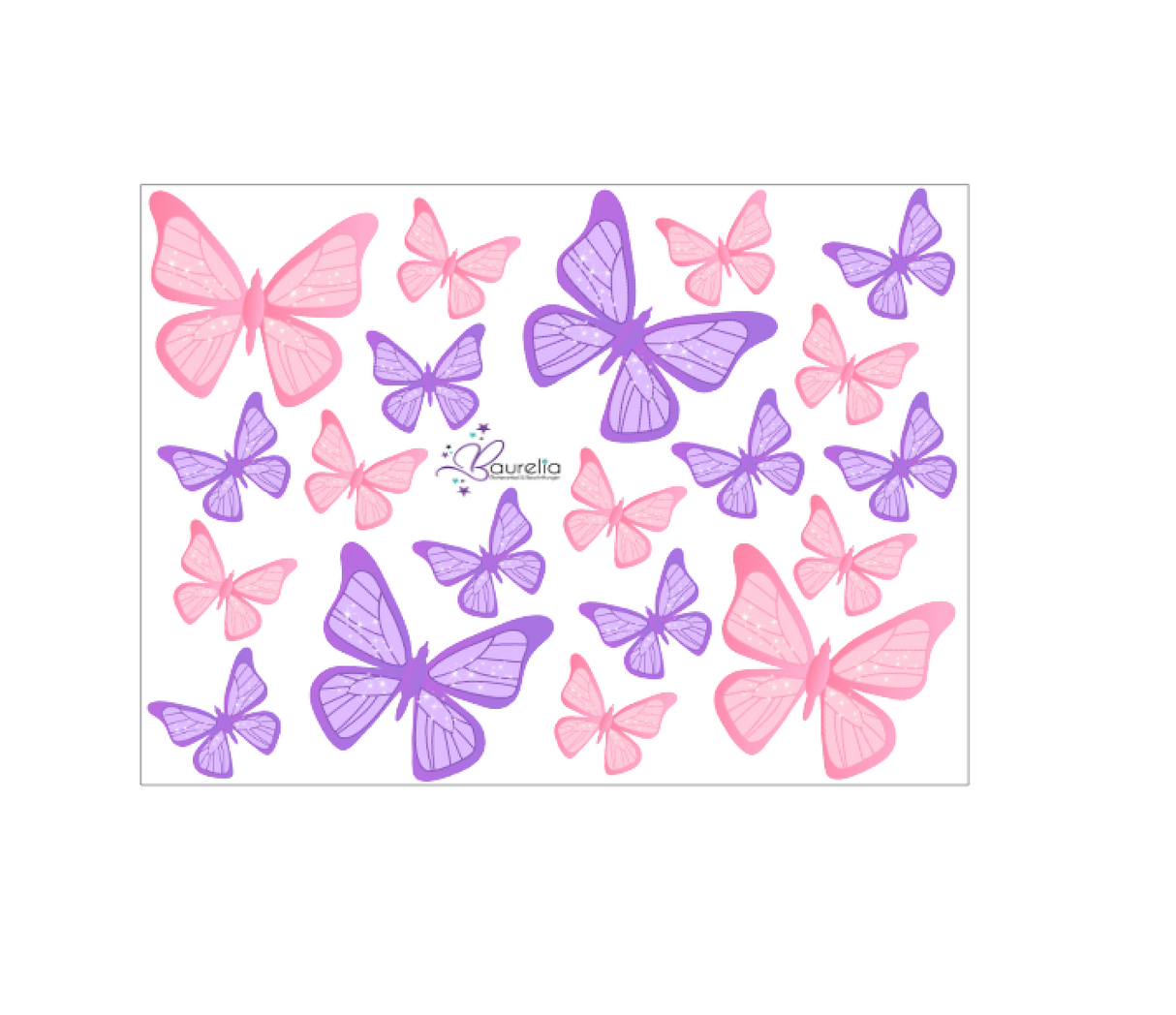 Stickerbogen Schmetterling 2