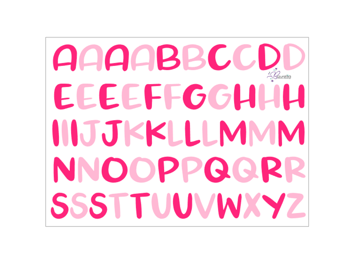 Stickerbogen ABC 11