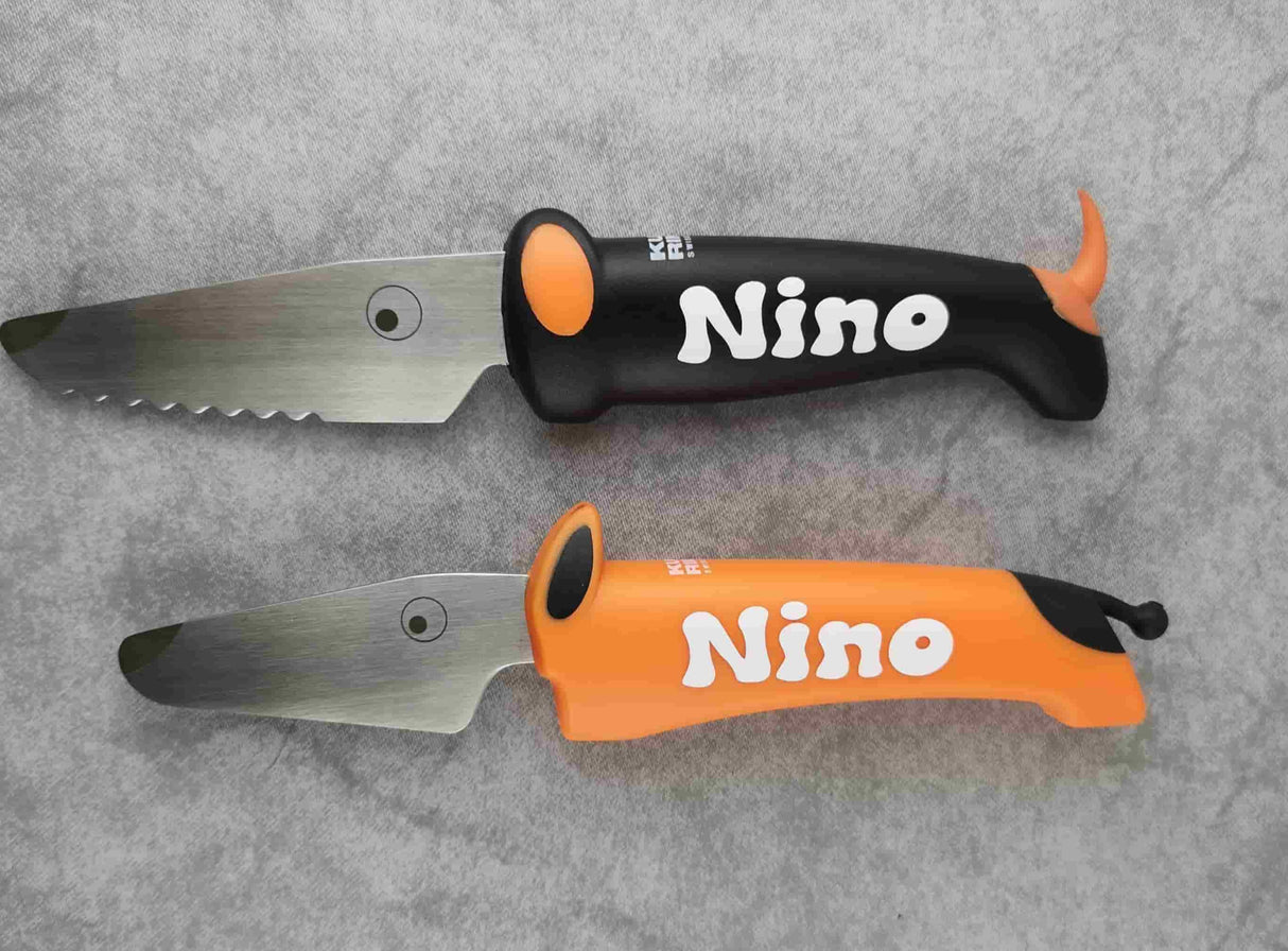 Küchenmesser Kinder Kuhn Rikon Kinderkitchen Orange/Schwarz