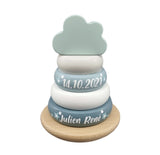 Label Label Stapelturm Grün