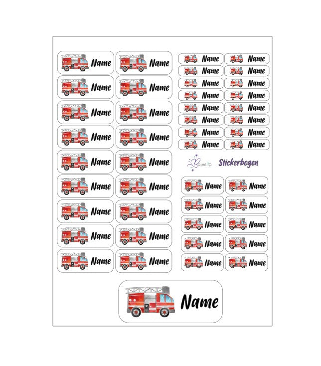 Stickerset Baurelia Feuerwehr 2