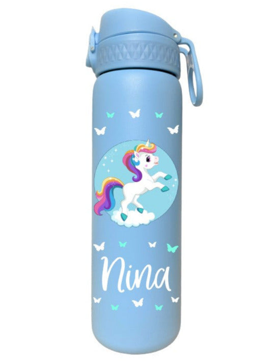 Edelstahl Trinkflasche Ion8 500ml Pastellblau