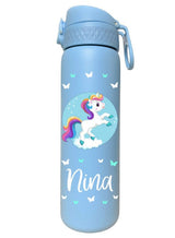 Edelstahl Trinkflasche Ion8 500ml Pastellblau