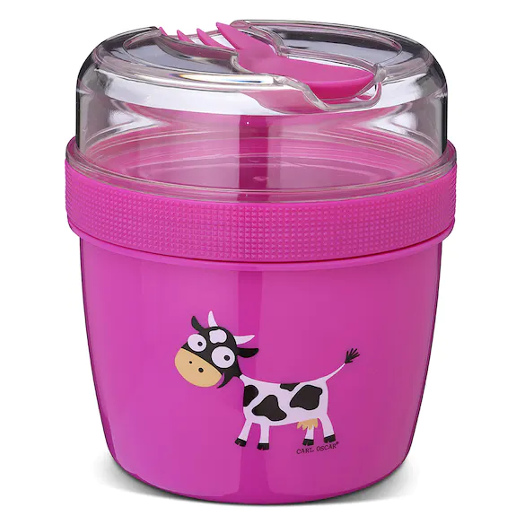 Müeslibecher Carl Oscar mit Kühlakku Pink